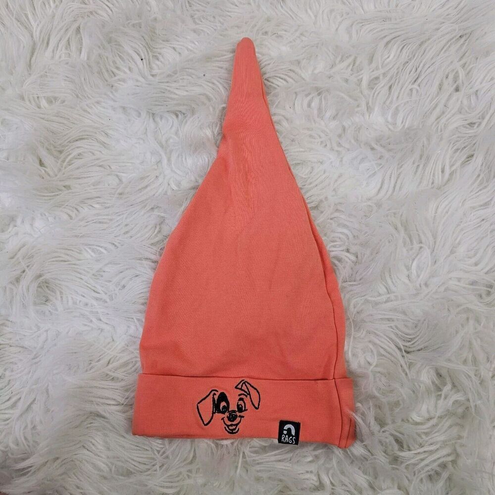 Rags To Raches Disney Dalmation Orange Hat Size 6-12 MONTHS